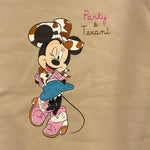 SAINT BARTH felpa girocollo tinta unita con stampa Beige per Bambina MINNIE BEIGE SAINT BARTH 