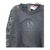 CESARE PACIOTTI felpa tinta unita girocollo con stampa Nero per Neonato MFP5350B NERO CESARE PACIOTTI 