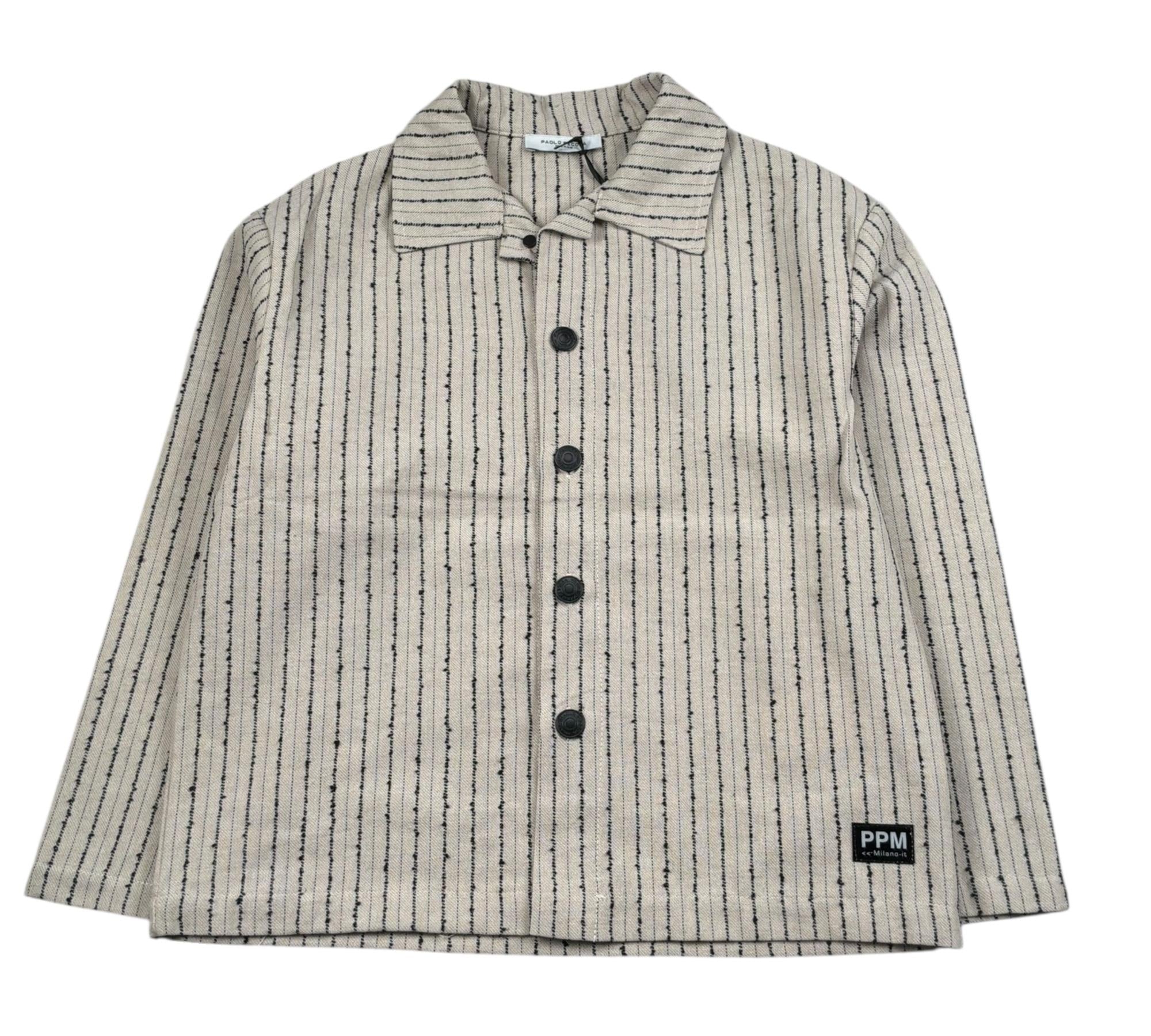 Paolo Pecora Camicia Manica Lunga Tinta Unita per Bambino PP4308 BEIGE PAOLO PECORA 