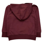 EMC felpa chiusa con cappuccio tinta unita con stapa in contrasto Bordeaux per Bambino CE2985 BORDEAUX EMC 