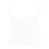 Saint Barth Tuta Intera Tinta Unita Traforata per Bambina TEM001 BIANCO SAINT BARTH 