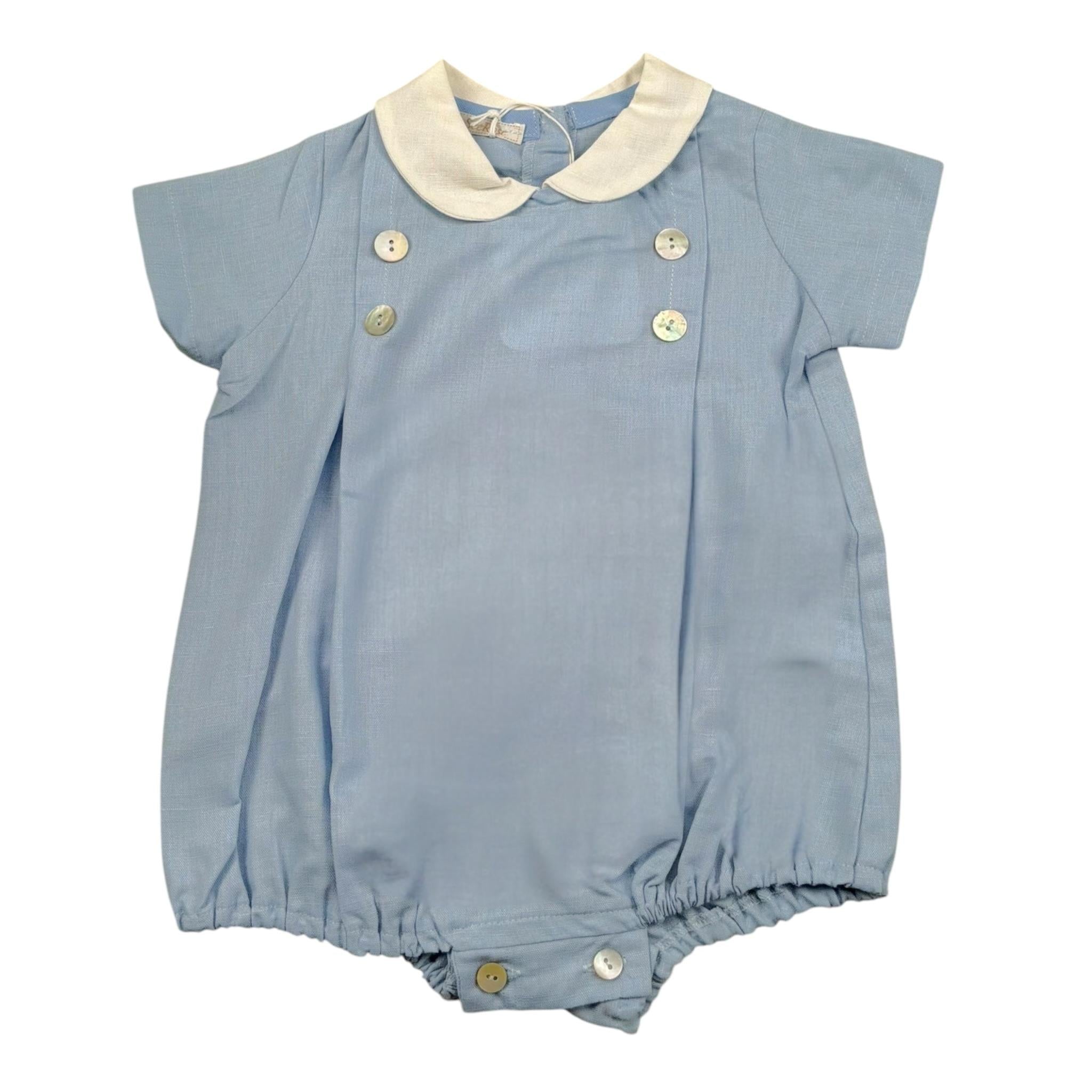 Seerose Pagliaccetto Tinta Unita con Colletto per Neonata 517 AZZURRO SEEROSE 