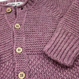 BABIDU tutina tinta unita con bottoni in filo Viola per Neonata 10683 VIOLA BABIDU 