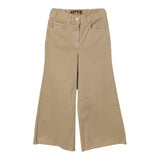 Aspesi Pantalone Mod Palazzo Tinta Unita Con Girovita Regolabile Beige Per Bambina