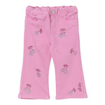 Liu Jo Pantalone Tinta Unita con Elastic In Vita E Brillantini per Neonata HA5070X ROSA LIU JO 