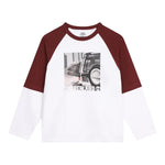 Timberland Shirt Bicolore con Stampa per Bambino T60305 BIANCO/BORDEAUX TIMBERLAND 