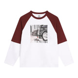 Timberland Shirt Bicolore con Stampa per Bambino T60305 BIANCO/BORDEAUX TIMBERLAND 