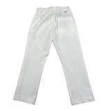 Paolo Pecora Pantalone Tinta Unita con Elastico In Vita per Bambino PP3934 BIANCO PAOLO PECORA 
