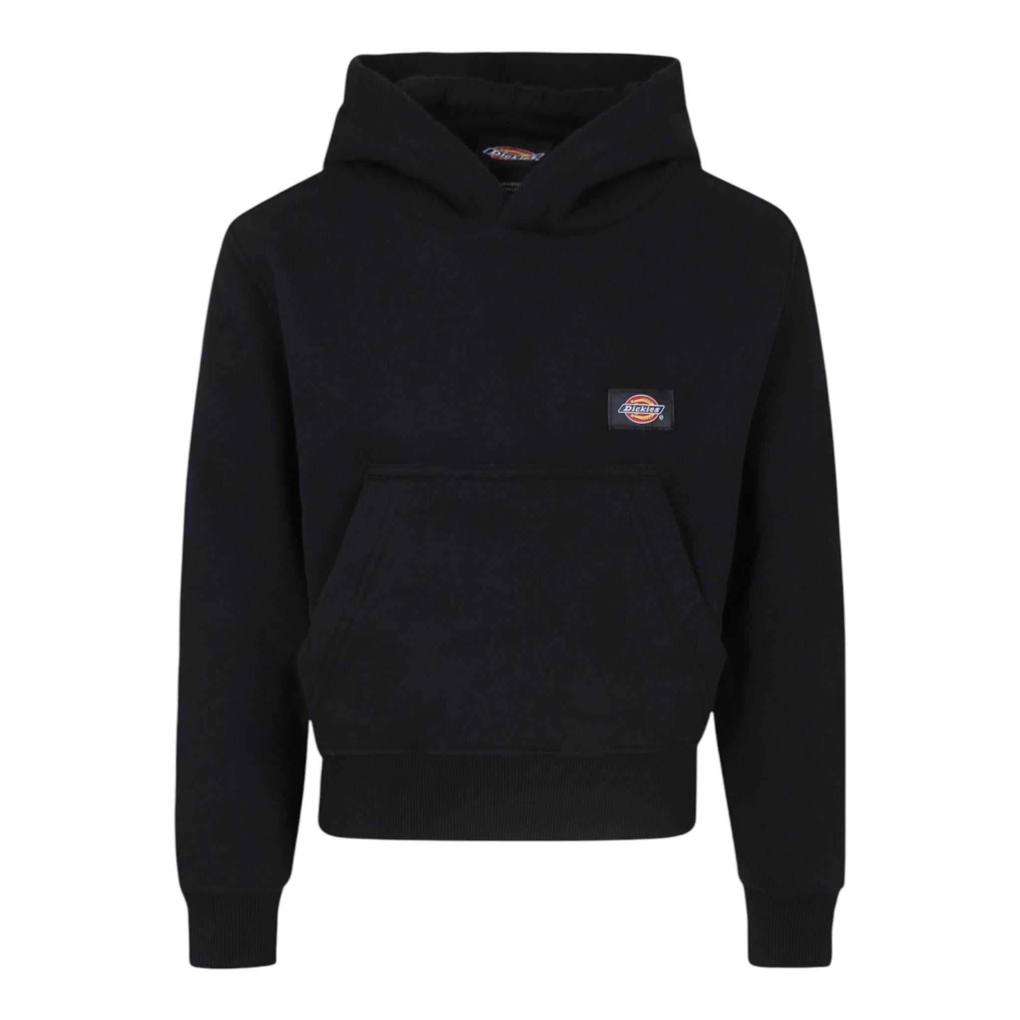 DICKIES felpa tinta unita con cappuccio e logo Nero per Bambino DK0KWE12KBK1 NERO DICKIES 