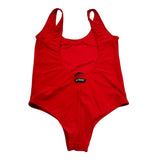 Pyrex Costume Intero Tinta Unita con Logo per Bambina 020199 ROSSO PYREX 