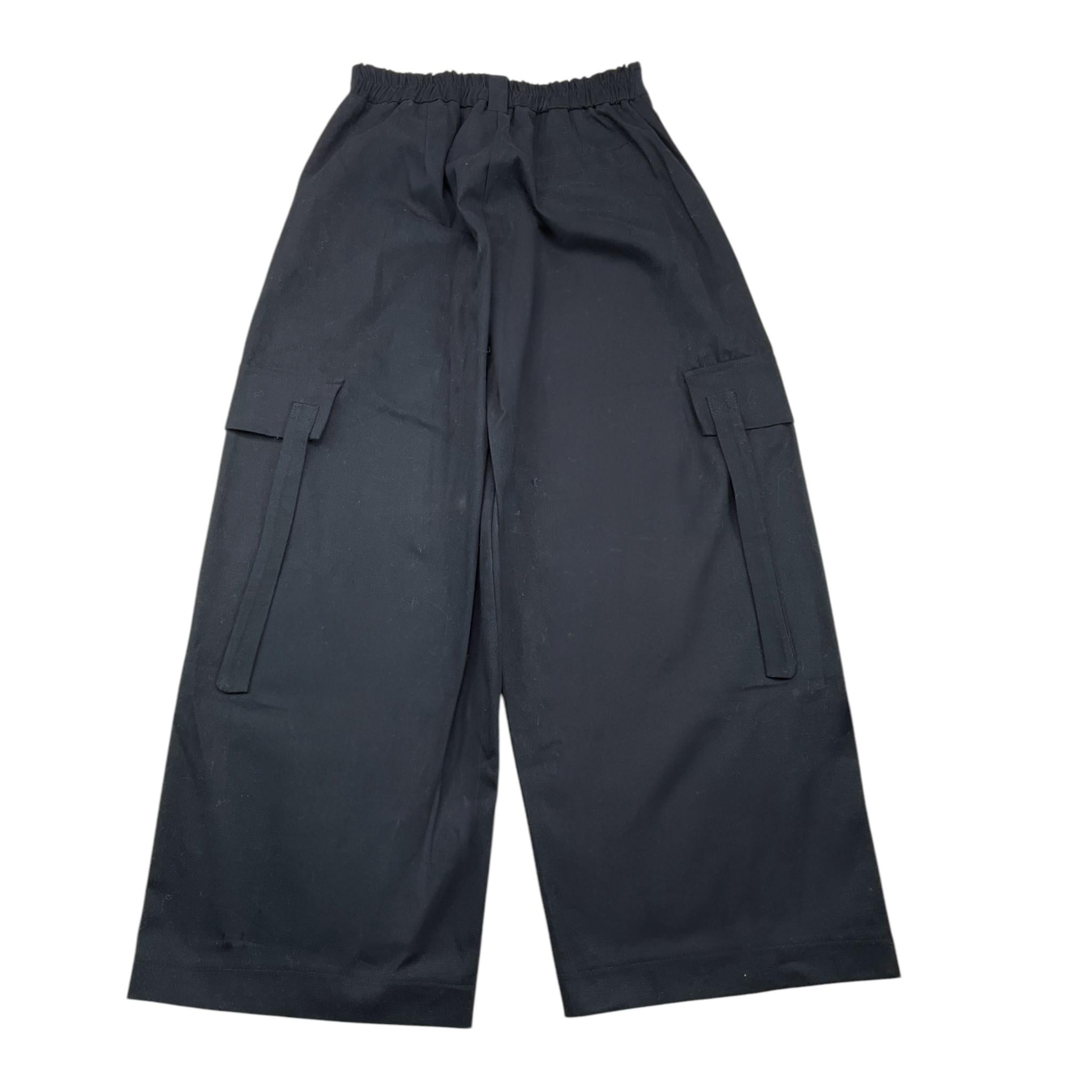 NAIDA pantalone tinta unita modello zampa Nero per Bambina NAPA285 NERO NAIDA 