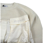 Pinko Maglia Girocollo Tinta Unita per Bambina KFMA001 PANNA PINKO 