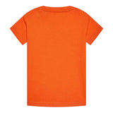Guess T-Shirt Gircollo Tinta Unita con Stampa per Neonato I3RI03K8HM0 ARANCIONE GUESS 
