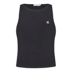 Calvin Klein Canotta Tinta Unita con Logo per Bambina IG0IG02488 NERO CALVIN KLEIN 
