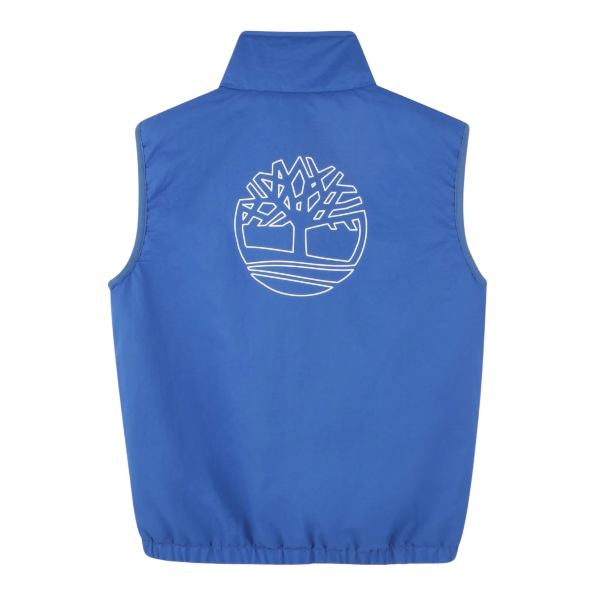 Timberland Smanicato Tinta Unita con Logo per Bambino T60480 BLU TIMBERLAND 