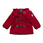 TRUSSARDI cappotto tinta unita con cappuccio Rosso per Neonato TIA25038GB ROSSO TRUSSARDI 