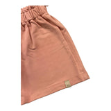 Bamboom+Babies Short Tinta Unita con Elastico In Vita Salmone per Neonata