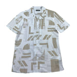 Antony Morato Camicia Tinta Unita con Fantasia Mezza Manica per Bambino MKSS00073X BIANCO ANTONY MORATO 