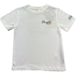 Saint Barth T-Shirt Girocollo Tinta Unita con Stampa per Bambino PORSCHERETRO BIANCO SAINT BARTH 