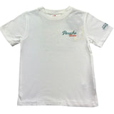 Saint Barth T-Shirt Girocollo Tinta Unita con Stampa per Bambino PORSCHERETRO BIANCO SAINT BARTH 