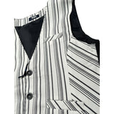 Manuell & Frank Gilet Tinta Unita con Fantasia per Bambino MF5150R BIANCO MANUELL & FRANK 