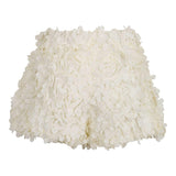 Dou Dou Short Tinta Unita con Applicazioni per Bambina DW6A99 PANNA DOU DOU 