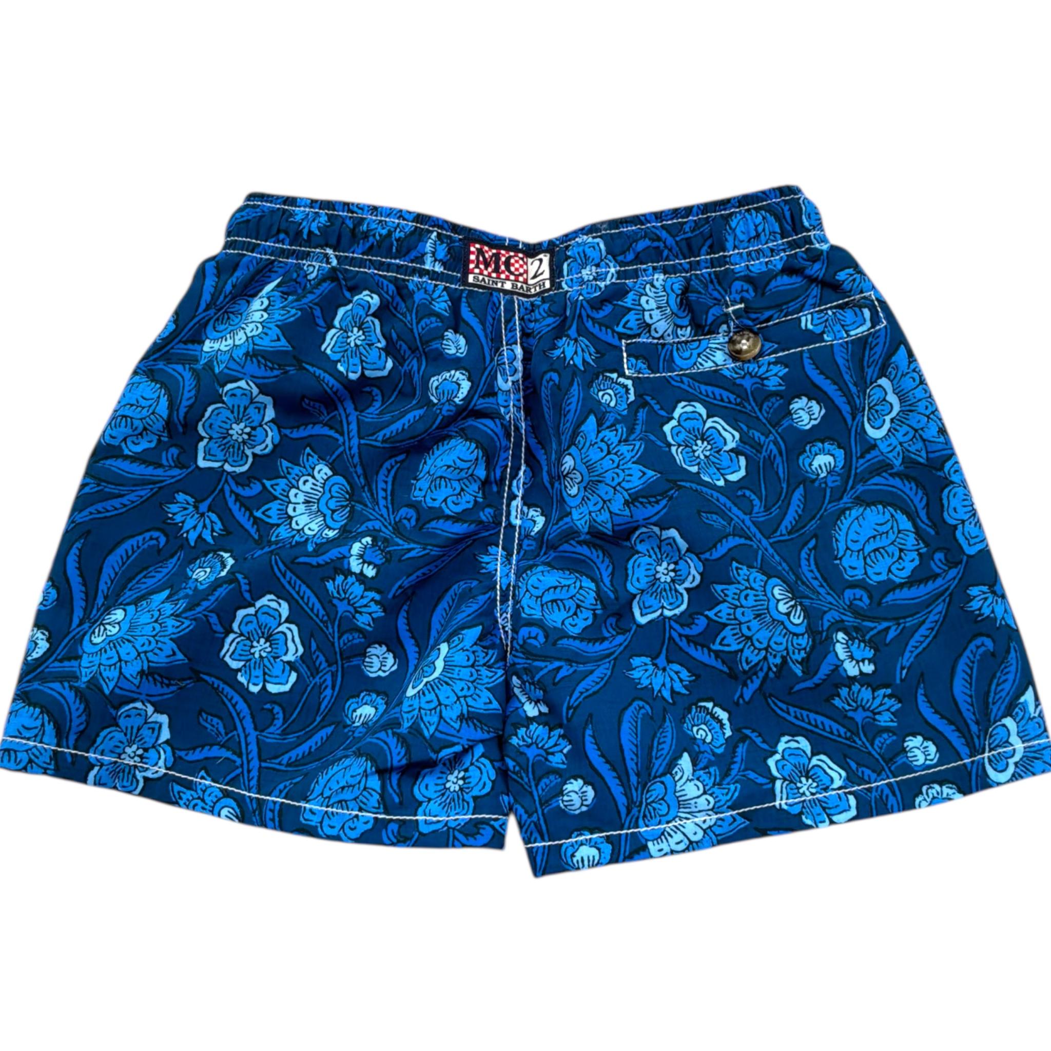 Saint Barth Costume Stampa Fantasia per Bambino CAP003CAPR BLU SAINT BARTH 