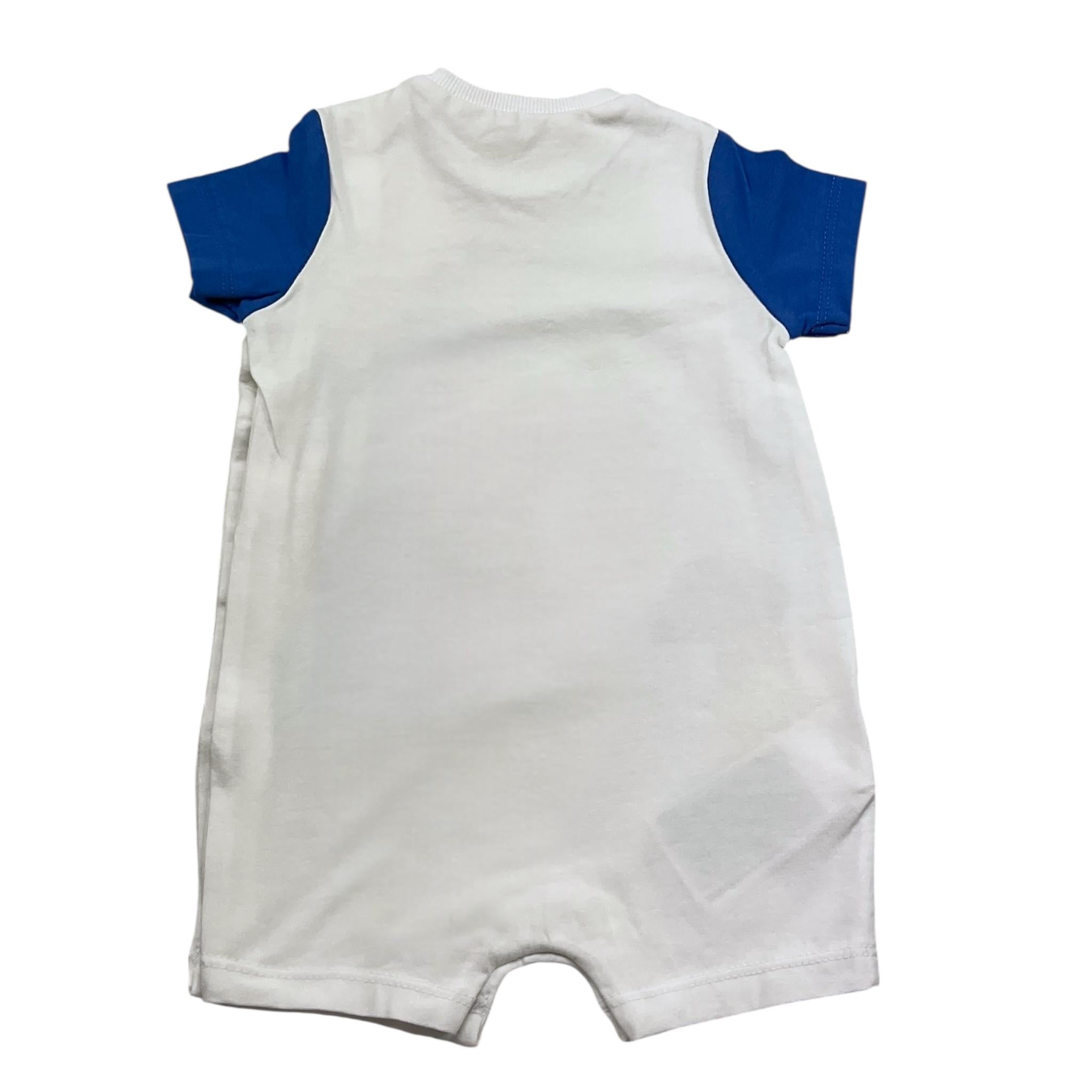 Mayoral Pagliaccetto Mezza Manica Tinta Unita con Maniche In Contrasto per Neonato PLGT BIANCO MAYORAL 