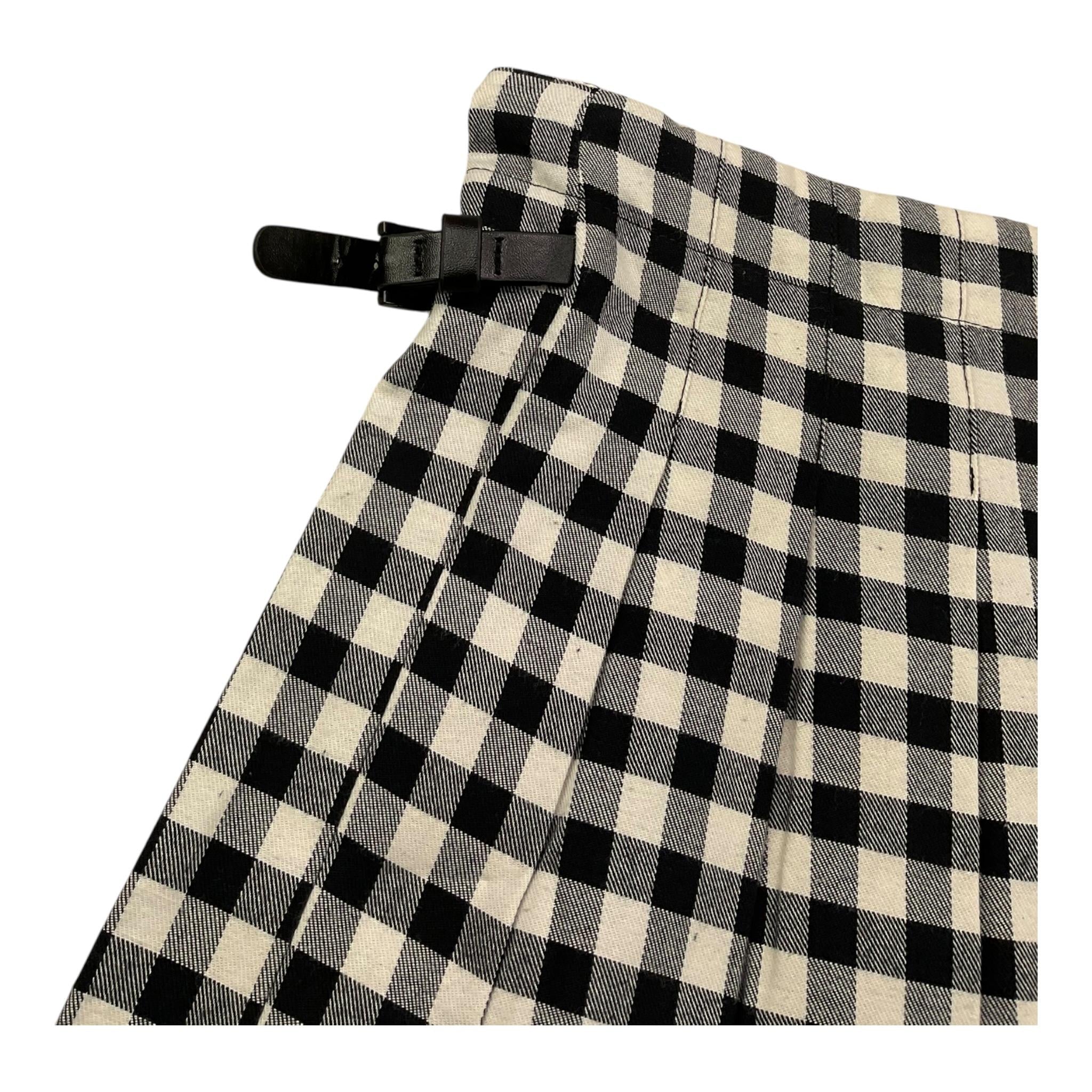 PICCOLA LUDO gonna stampa fantasia quadretti Bianco/nero per Bambina BS8WB078 BIANCO/NERO PICCOLA LUDO 