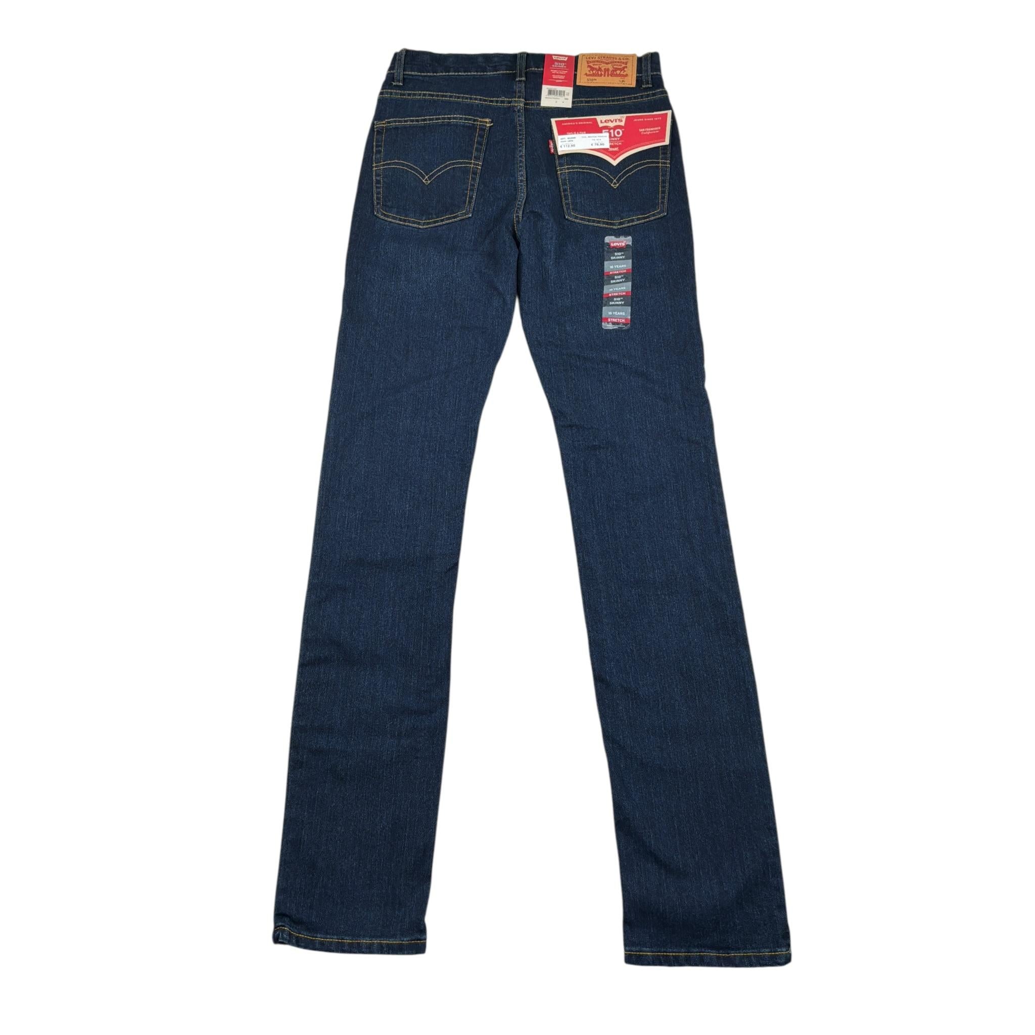 Levi'S Jeans tinta unita con Girovita Regolabile Blu per Bambino 9E20088 BLU LEVI'S 