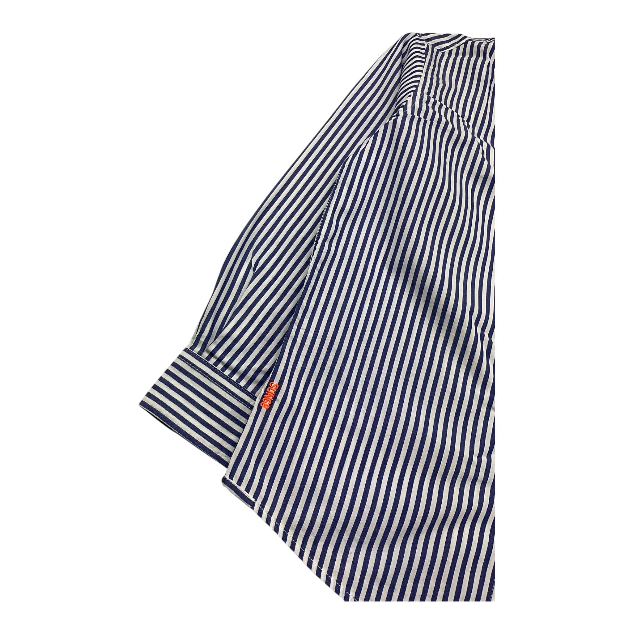 Sun68 Camicia Manica Lunga Fantasia A Righe per Bambino S3503 BIANCO/BLU SUN68 