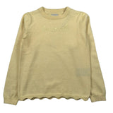 Trussardi Maglia Girocollo Tinta Unita con Logo per Bambina TGP26030MA GIALLO TRUSSARDI 