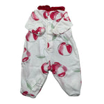 Barcellino Tutina Manica Lunga tinta unita con Stampe Bianco per Neonata 101101 BIANCO BARCELLINO 