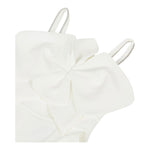 Fun & Fun Tuta Intera A Bretelle Tinta Unita con Tulle per Bambina FNCJJP00985X PANNA FUN & FUN 