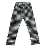 Monnalisa Leggins Fantasia Quadri per Bambina 119411X NERO MONNALISA 