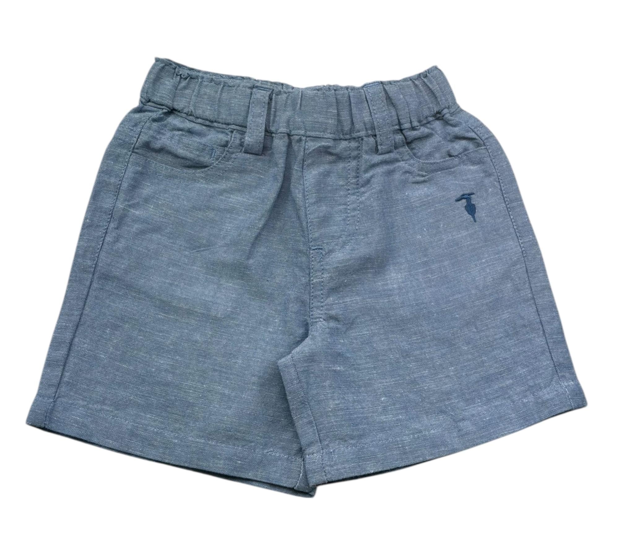 Trussardi Bermuda Tinta Unita con Elastico In Vita per Neonato TIP26039BE BLU TRUSSARDI 