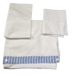 I Delfi Lenzuola Bicolore 3 Pezzi  per Neonato 25P5272 BIANCO/AZZURRO I DELFI 