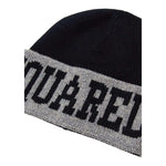 DSQUARED2 cappello bicolore con stampa Nero/grigio per Bambino DQ2485 NERO/GRIGIO DSQUARED2 