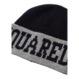 DSQUARED2 cappello bicolore con stampa Nero/grigio per Bambino DQ2485 NERO/GRIGIO DSQUARED2 