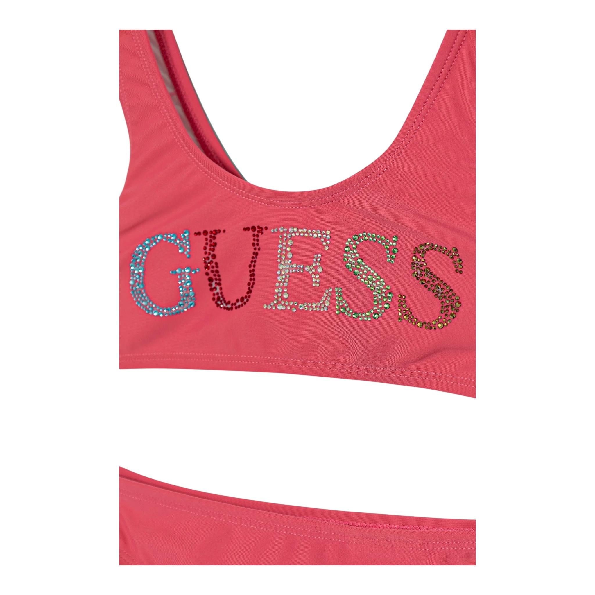 Guess Costume 2 Pezzi Fascia-Mutandina per Bambina J5GZ00 ROSA GUESS 