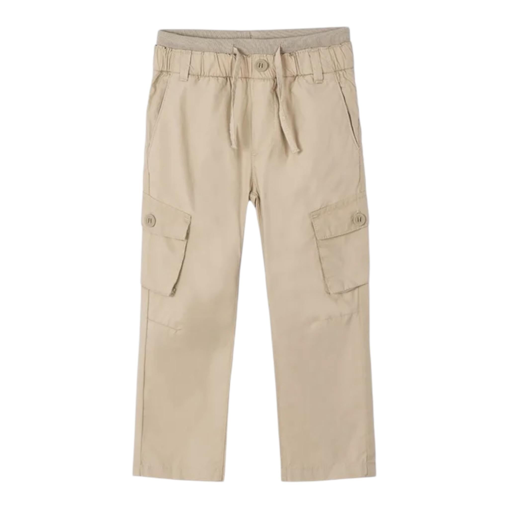 Mayoral Pantalone Tinta Unita con Elastico In Vita per Bambino 3571 BEIGE MAYORAL 