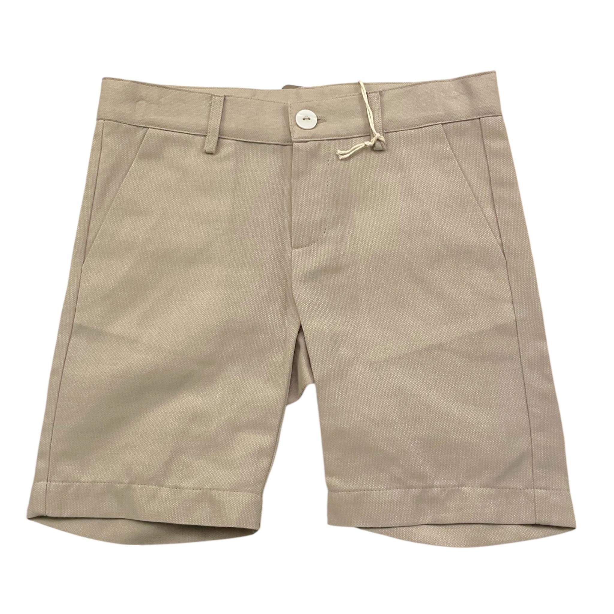 Little Bear Bermuda Tinta Unita con Girovita Regolabile per Bambino 8213J SABBIA LITTLE BEAR 