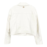 Twinset Giubbino In Ecopelle Tinta Unita con Zip per Bambina 251GJ2561X BIANCO TWINSET 