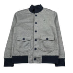 Manila Grace Giubbino Tinta Unitain Piquet per Bambino J3828 BLU MANILA GRACE 