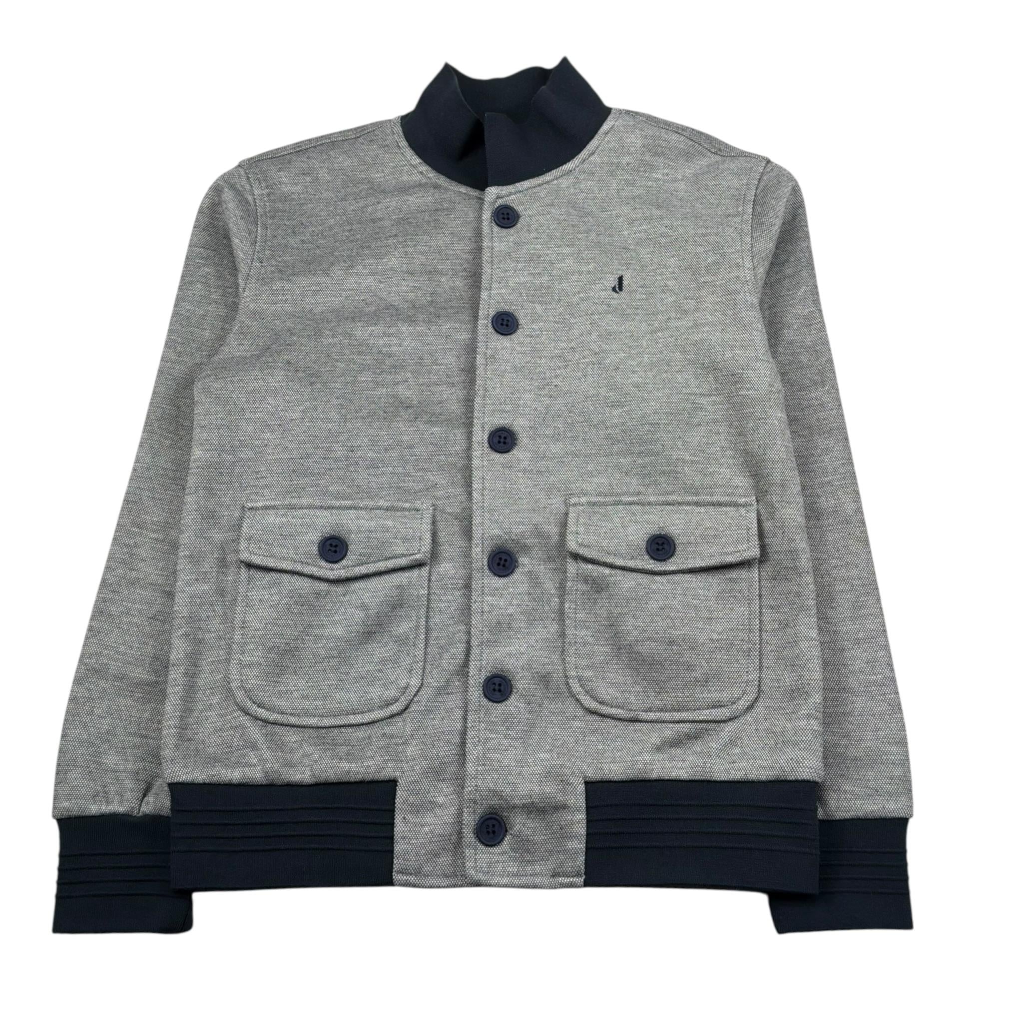 Manila Grace Giubbino Tinta Unitain Piquet per Bambino J3828 BLU MANILA GRACE 