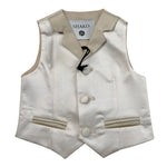 Shako' Gilet Tinta Unita con Bottoni per Neonato GILETT ORO SHAKO' 