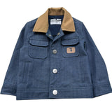 Trussardi Giacca Tinta Unita con Colletto In Contrasto per Neonato TIP26066GC BLU TRUSSARDI 