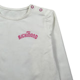 John Richmond Body Manica Lunga tinta unita con Logo Panna per Bambina RIA23096VE PANNA JOHN RICHMOND 