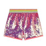 Billieblush Short Tinta Unita Con Pailettes Fuxia Per Bambina