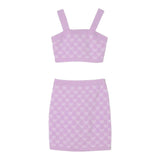 Twinset Completo 2 Pezzi Top-Gonna Tinta Unita per Bambina 251GJ3QX4 LILLA TWINSET 